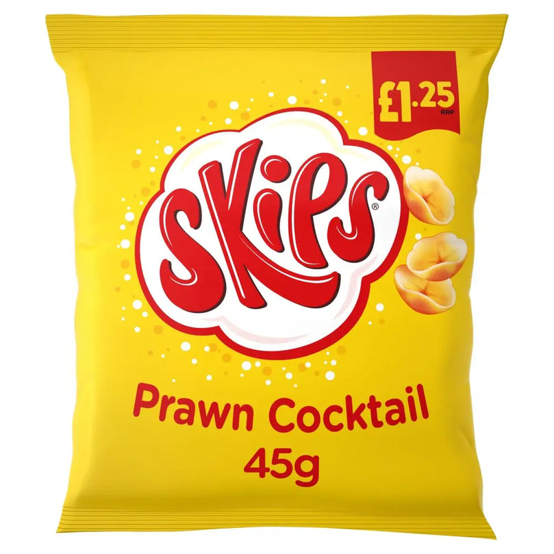 Skips Prawn Cocktail Crisps 45g, [PM £1.25], Case 16 Skips