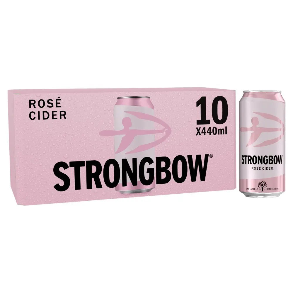 Strongbow Rose Strongbow Rosé Cider 10 x 440ml - British Hypermarket-uk