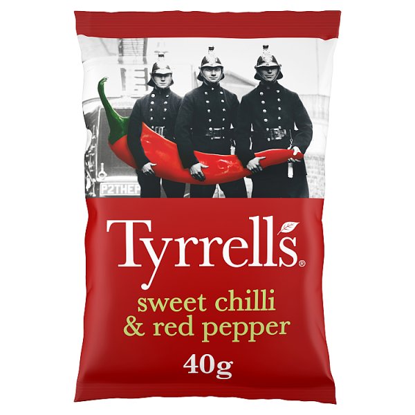 Tyrrells Sweet Chilli & Red Pepper Crisps 40g x 24