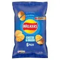 Walkers Cheese & Onion Multipack Crisps 6x25g (Case of 18) (Save £5.00) Walkers