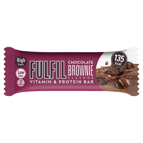Fulfil Chocolate Brownie Flavour Vitamin & Protein Bar 40g Case of 15
