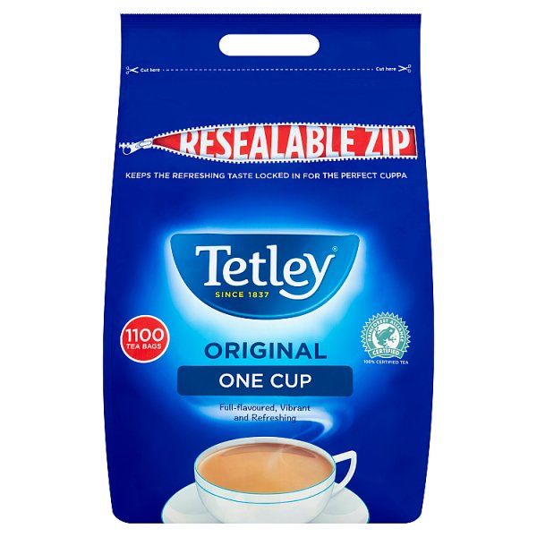 Tetley One Cup Tea Bags 1100 British Hypermarket-uk Tetley