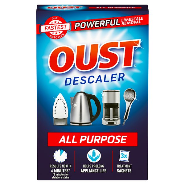 Oust All Purpose Descaler 3 x 25ml Sachets Case of 6 Oust
