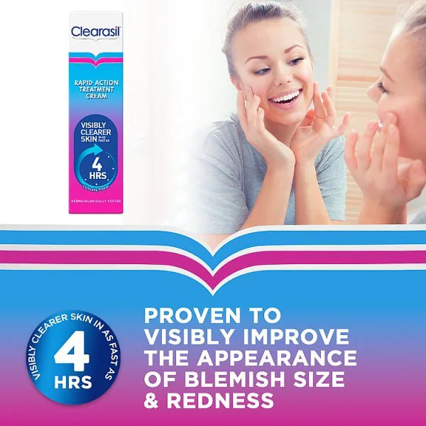 Clearasil Rapid Action Spot Treatment Face Cream 25ml x 12