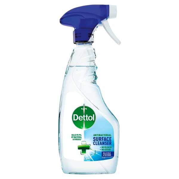 Dettol Antibacterial Surface Cleanser Spray 500ml  Case of 6 Dettol