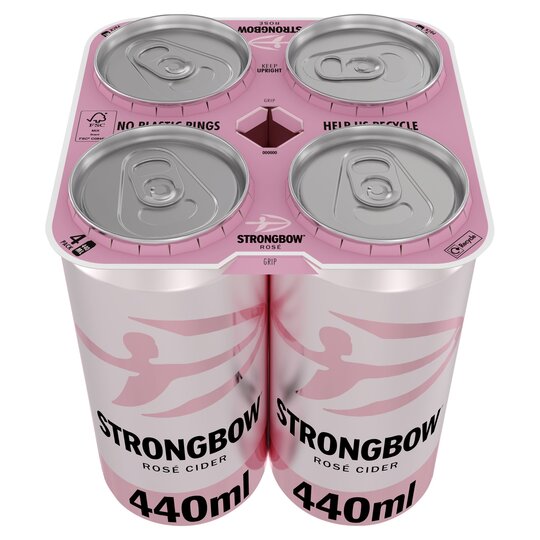 Strongbow Rosé Cider 440ml, Case of 6 Strongbow