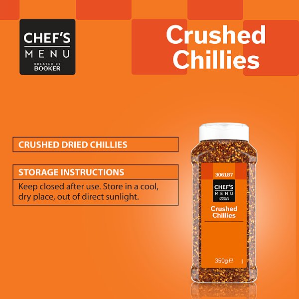 Chef's Menu Crushed Chillies 350g x 6