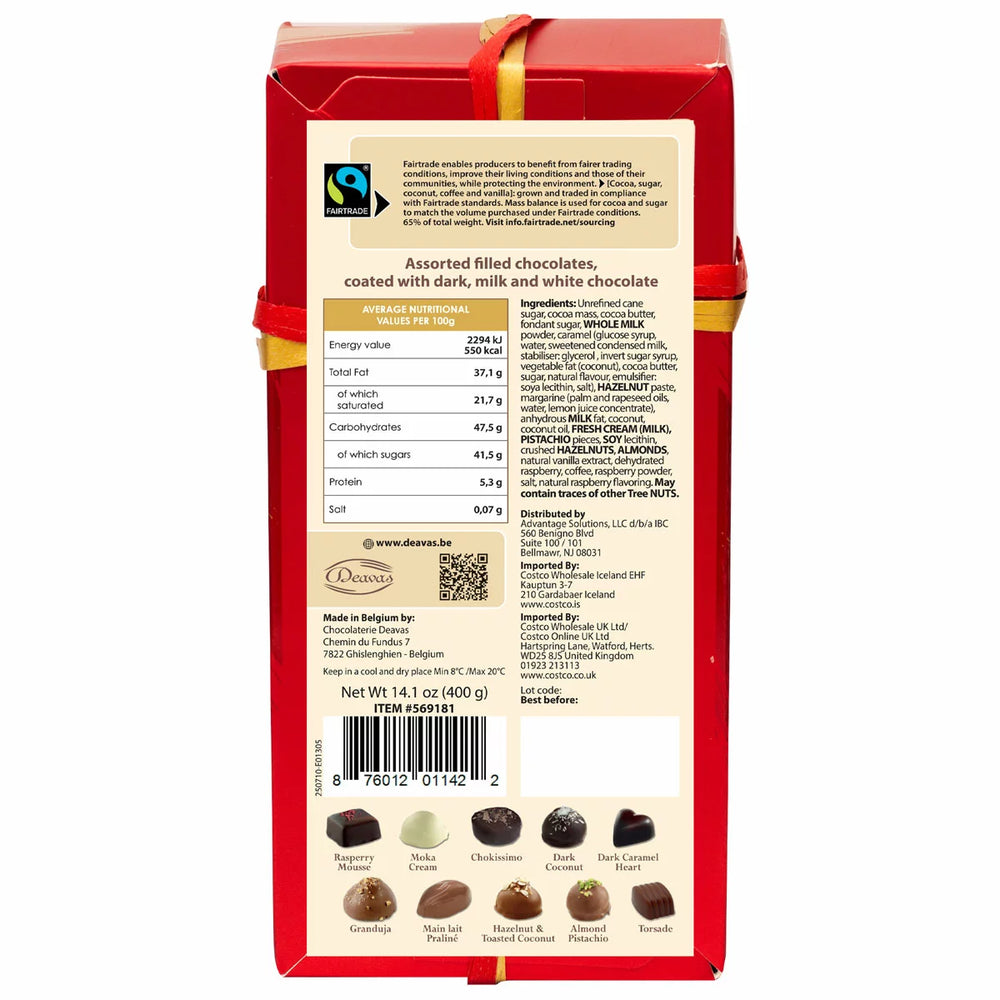 Deavas Fresh Cream Ballotin, 400g in 2 Colours