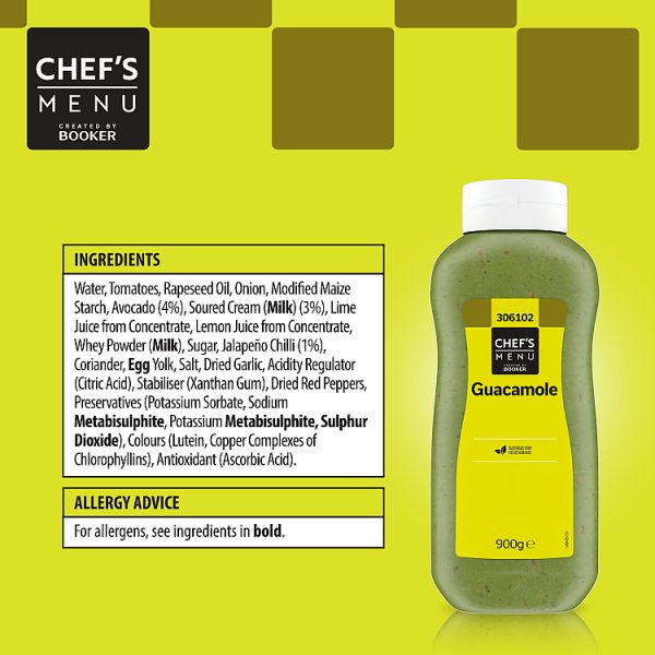 Chef's Menu Guacamole 900g x 6