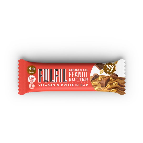 Fulfil Chocolate Peanut Butter Flavour Vitamin & Protein Bar 40g Case of 15