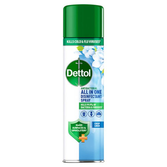 Dettol All-In-One Disinfectant Spray, Crisp Linen 300ml Case of 6 Dettol
