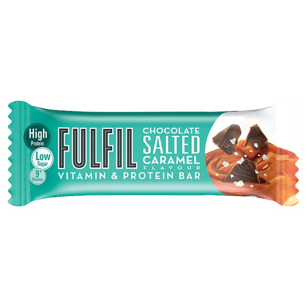 FULFIL Chocolate Salted Caramel Flavour Vitamin & Protein Bar 40g Case of 15
