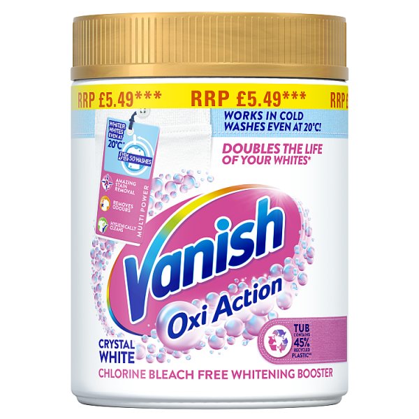 Vanish Whitening Booster and Stain Remover Powder White 6x470g Case of 6 Vanish