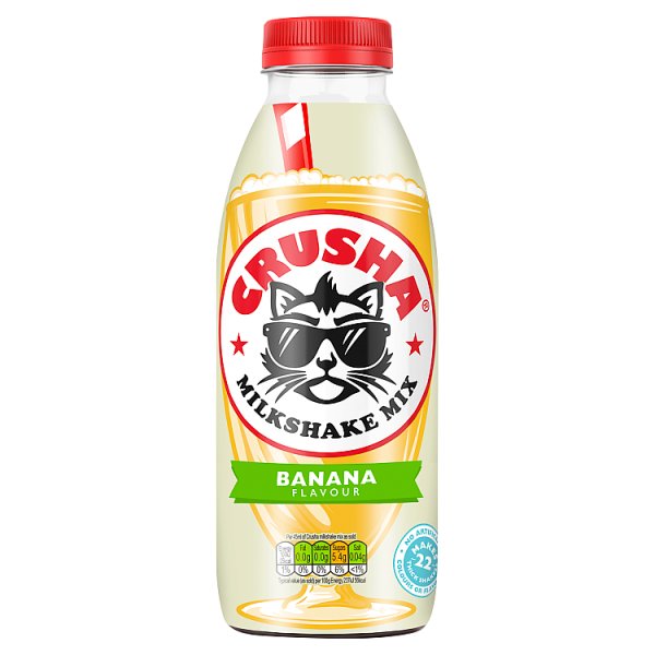 Crusha Banana Flavour Milkshake Mix 1 Litre Case of 1 Crusha