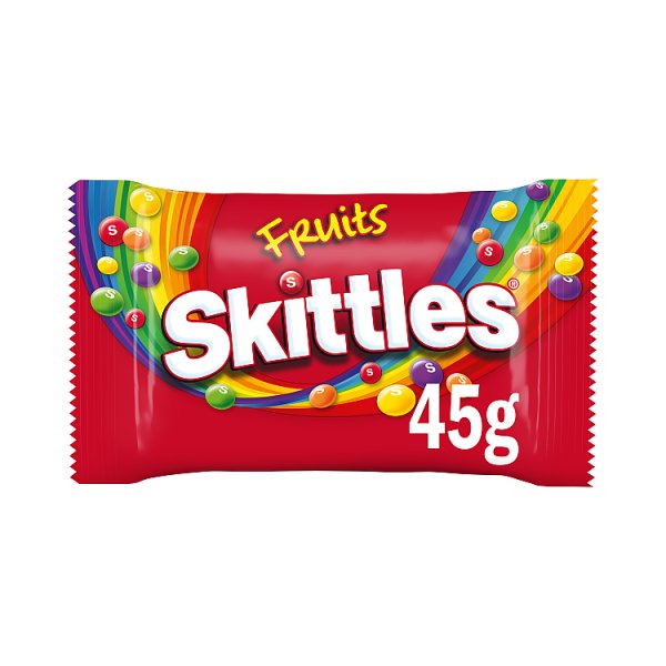 Skittles Vegan Chewy Sweets Fruit Flavoured Bag 45g Case of 36