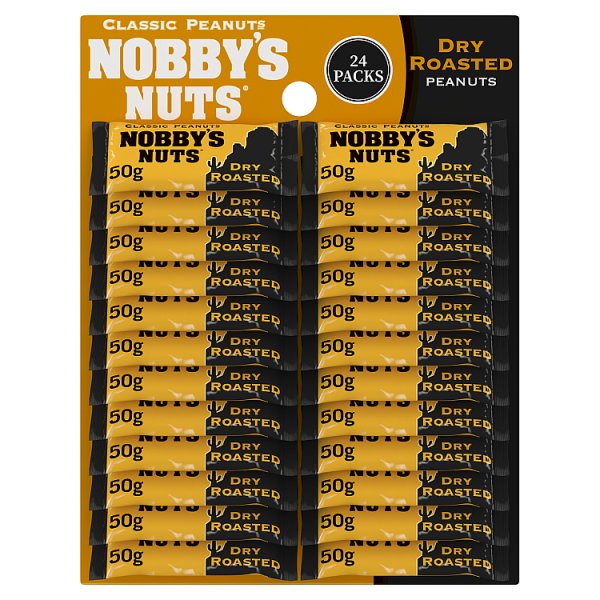 Nobby's Nuts Dry Roasted Peanuts Pub Card 24x50g Case of 24