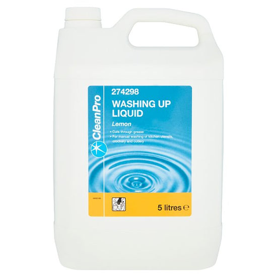 CleanPro Washing Up Liquid Lemon 5 Litres Case of 1 CleanPro
