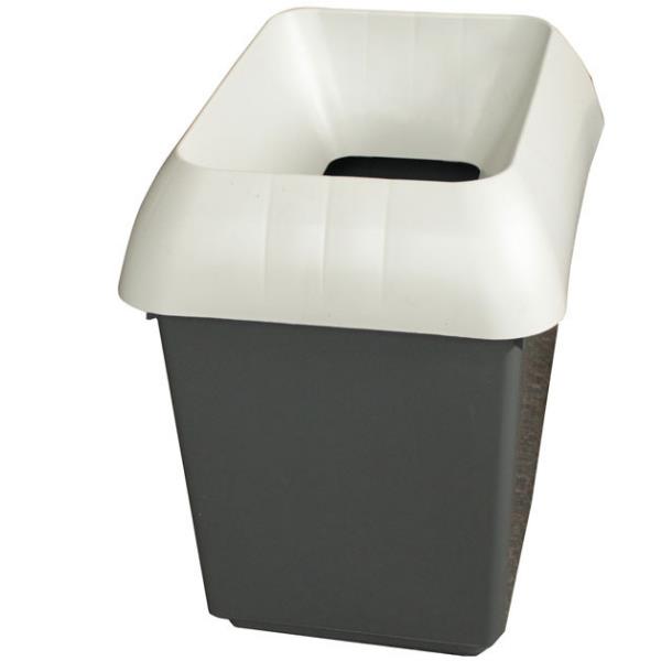 30L Recycling Bin with Light Grey Lid & Other Recycling Logo Case of 1 Recycling Bin