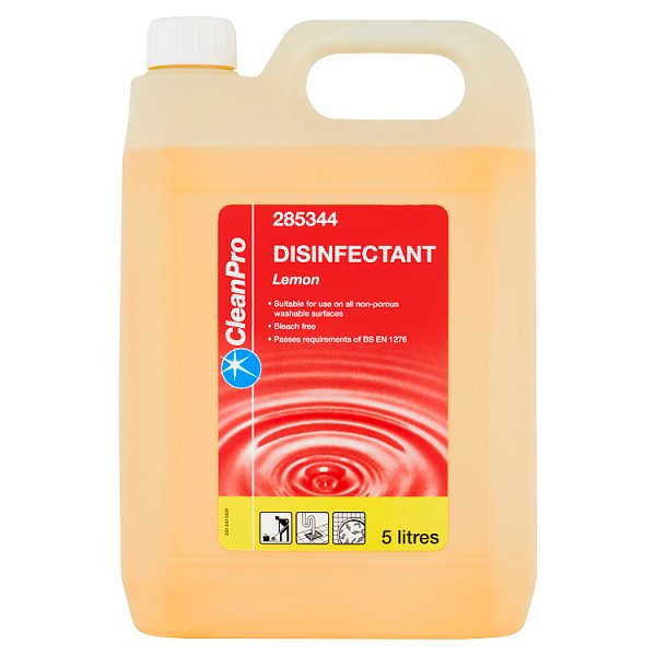 CleanPro Disinfectant Lemon 5 Litres Case of 2 CleanPro