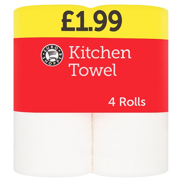 Euro Shopper 4 Kitchen Towel Rolls Euro