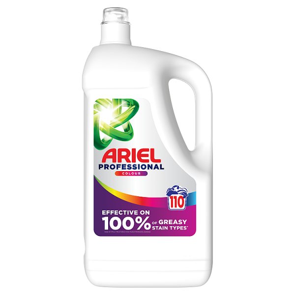 Ariel Professional Washing Liquid Laundry Detergent Colour, 4.95kg Case of 2 Ariel