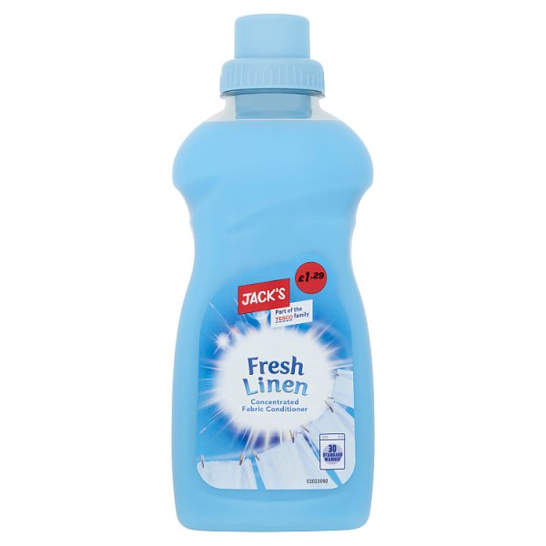 Jack's Fresh Linen Concentrated Fabric Conditioner 30 Washes 750ml Case of 8 British Hypermarket-uk