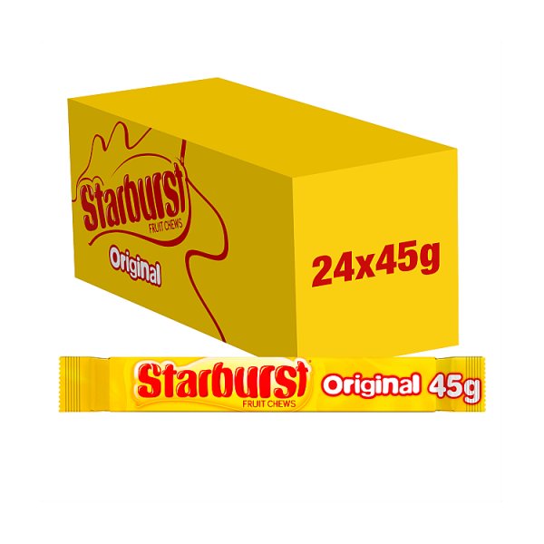Starburst Vegan Chewy Fruit Flavoured Sweets 45g Case of 24
