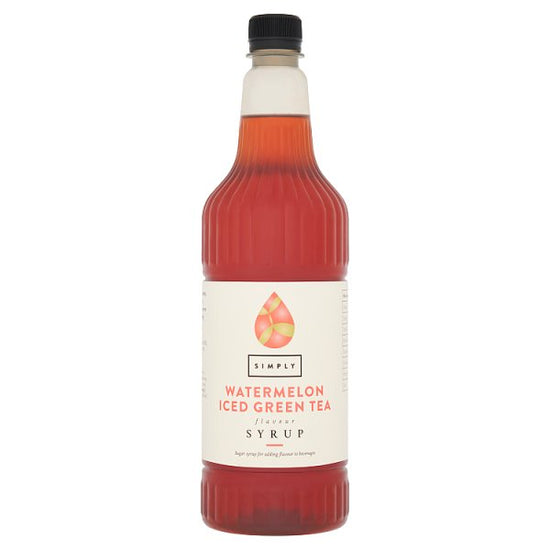 Simply Watermelon Iced Green Tea Flavour Syrup 1ltr Case of 1 Simply