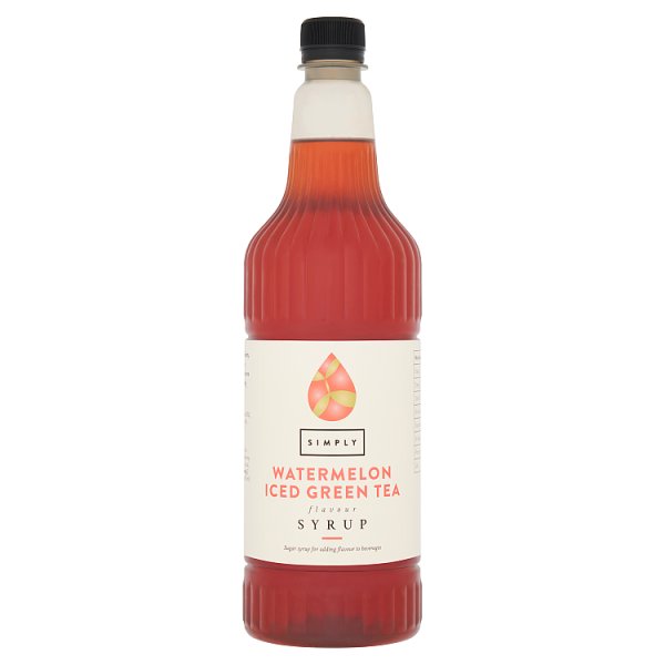 Simply Watermelon Iced Green Tea Flavour Syrup 1ltr Case of 1 Simply