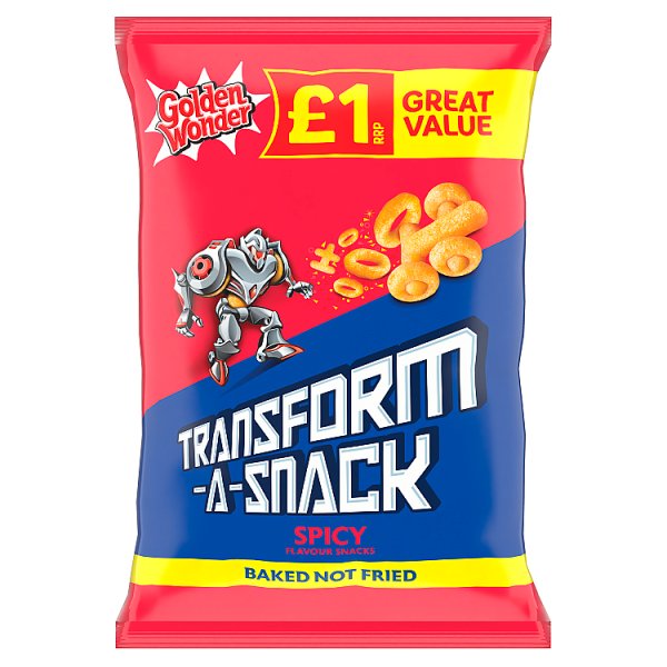Golden Wonder Transform-A-Snack Spicy Flavour Snacks 56g Case of 18