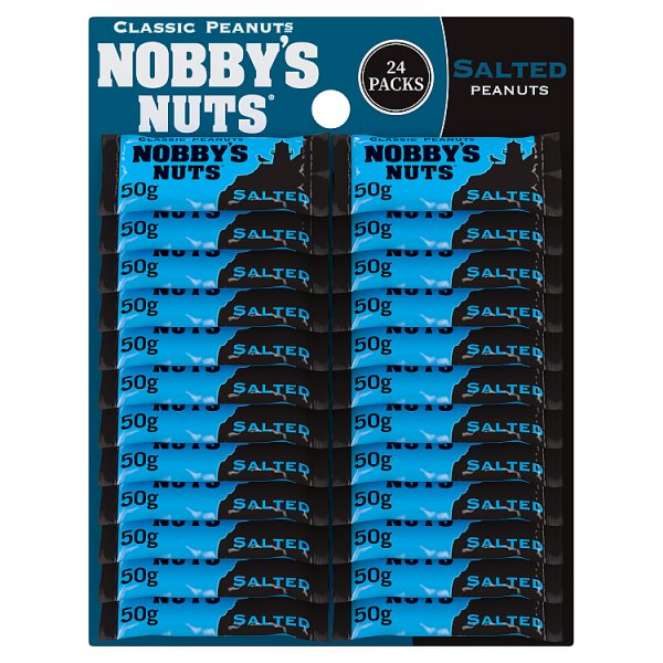 Nobby's Nuts Salted Peanuts Pub Card 24 x 50g Case of 24