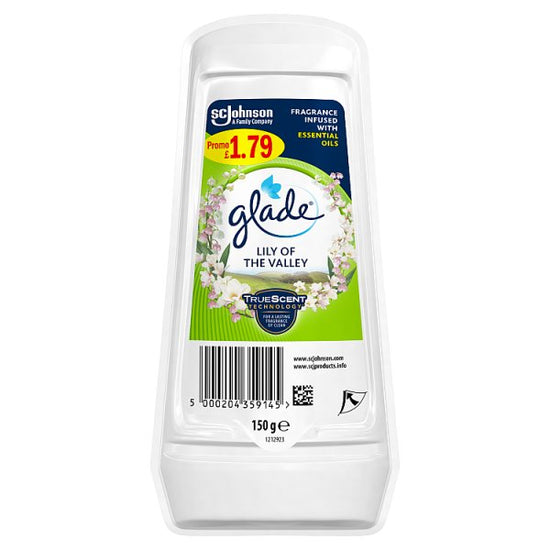 Glade Solid Gel Lily of the Valley Air Freshener Case of 8 Glade