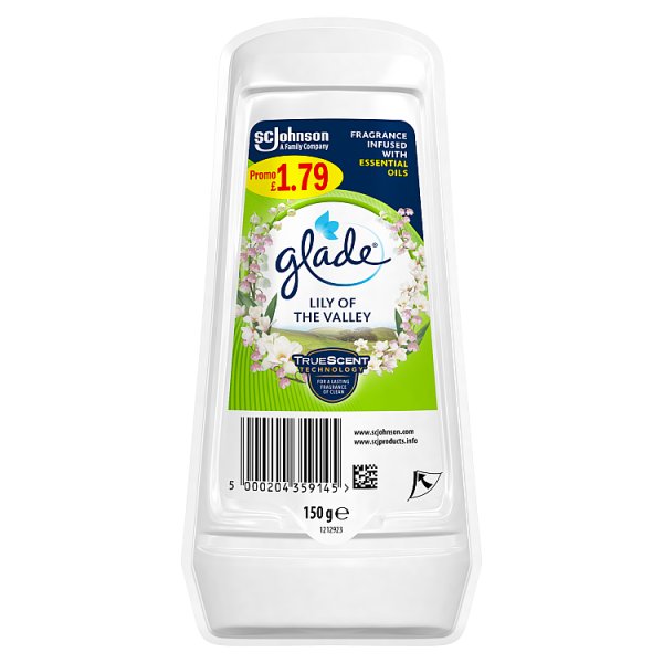 Glade Solid Gel Lily of the Valley Air Freshener Case of 8 Glade