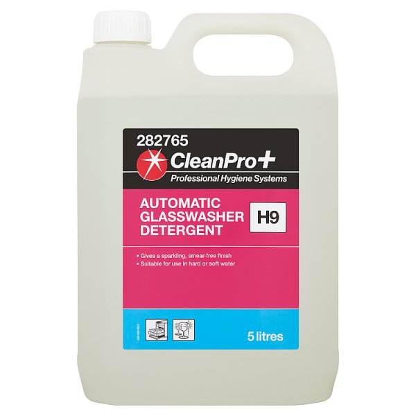 CleanPro+ Automatic Glasswasher Detergent H9 5 Litres Case of 2 CleanPro+