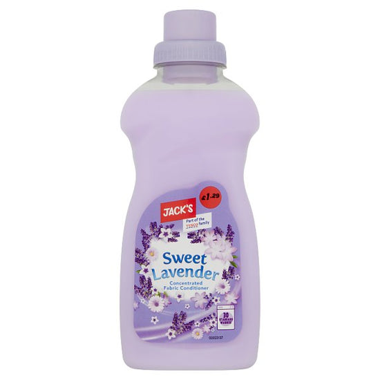 Jack's Sweet Lavender Concentrated Fabric Conditioner 30 Washes 750ml Case of 8 Jack's