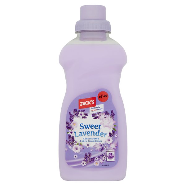 Jack's Sweet Lavender Concentrated Fabric Conditioner 30 Washes 750ml Case of 8 Jack's