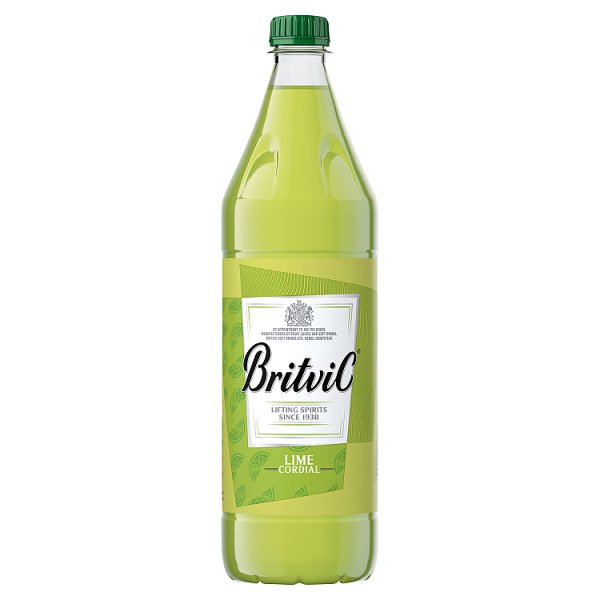 Britvic Lime Cordial 1L  Case of 1 Britvic