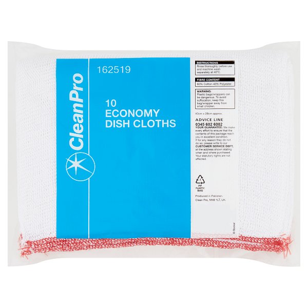 CleanPro 10 Economy Dish Cloths Case of 40 CleanPro