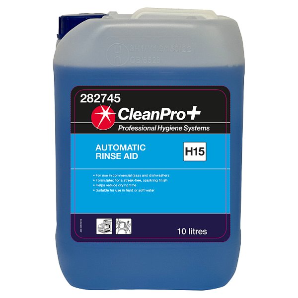 CleanPro+ Automatic Rinse Aid H15 10 Litres Case of 1 CleanPro+