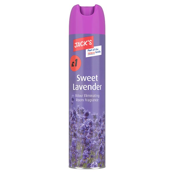 Jack's Sweet Lavender Odour Eliminating Room Fragrance 240ml Case of 6 Jack's
