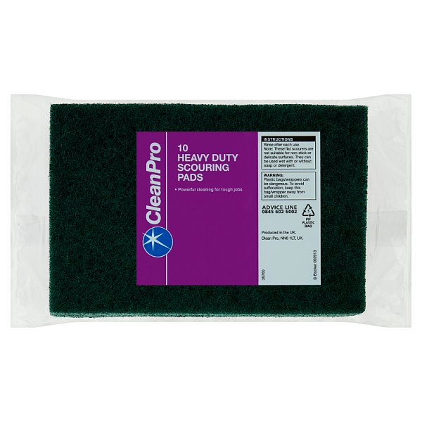 CleanPro 10 Heavy Duty Scouring Pads Case of 1 Clean Pro