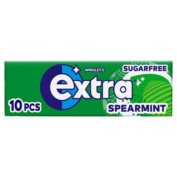 Extra Chewing Gum Sugar Free Spearmint x10 Pieces Case of 30