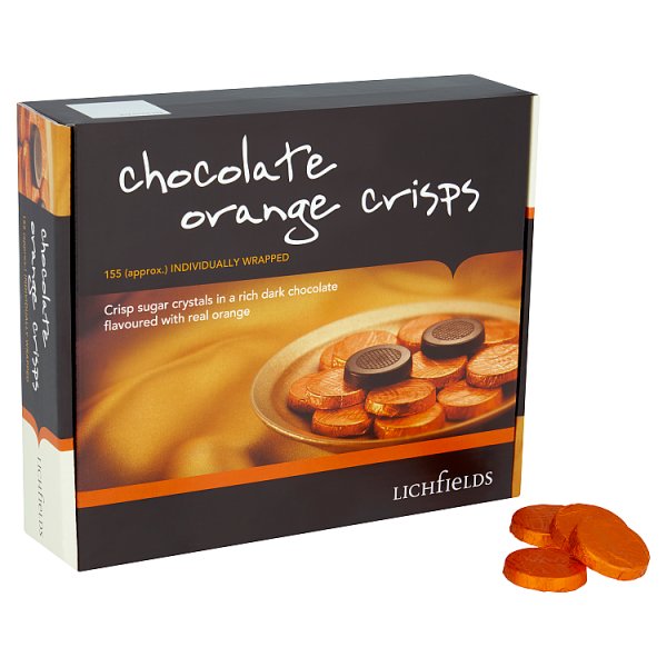 Lichfields Chocolate Orange Crisps 1kg Case of 8