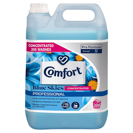 Comfort Professional Formula Blue Skies Concentrated Fabric Softener 2 x 5L Case of 2 Comfort