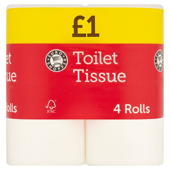 Euro Shopper Toilet Tissue 4 Rolls Case of 12 Euro