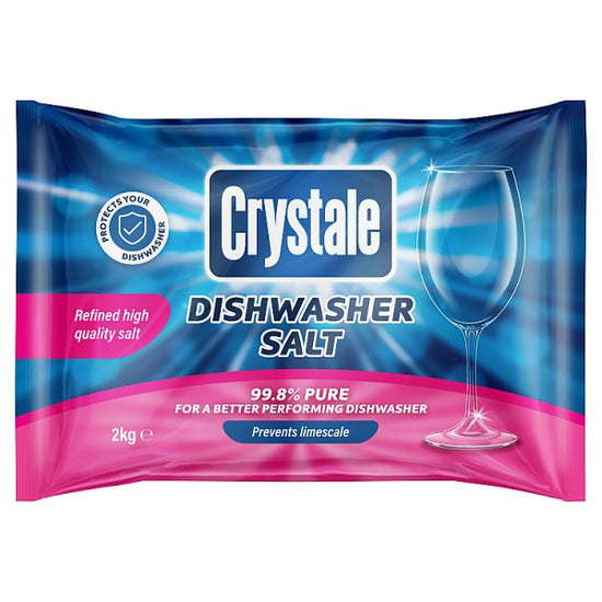 Crystale Dishwasher Salt 2kg Case of 6 Crystale