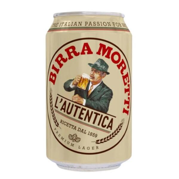 Birra Moretti Cans 2 x 10 x 330ml Case of 1