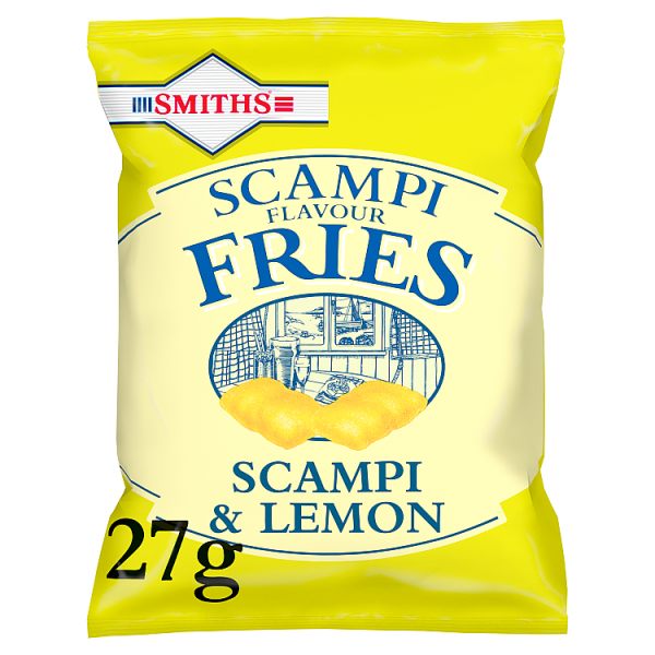 Smiths Crisps Scampi & Lemon Fries Snacks 27g Case of 96