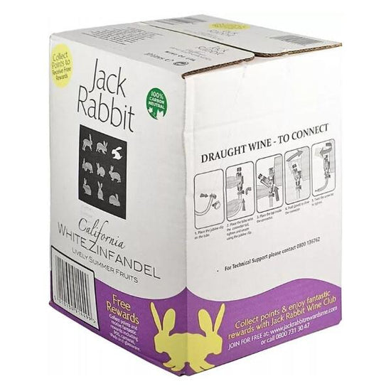 Jack Rabbit White Zinfandel 10Ltr Bib Case of 1 Jack Rabbit