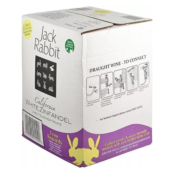 Jack Rabbit White Zinfandel 10Ltr Bib Case of 1 Jack Rabbit